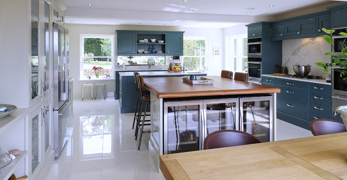 ichira blue and cornforth white kitchen maidstone kent